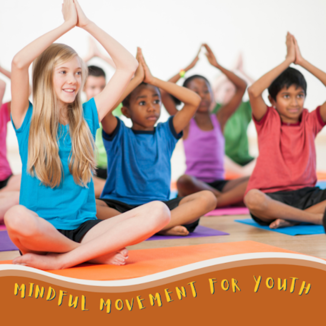 Children doing a yoga pose