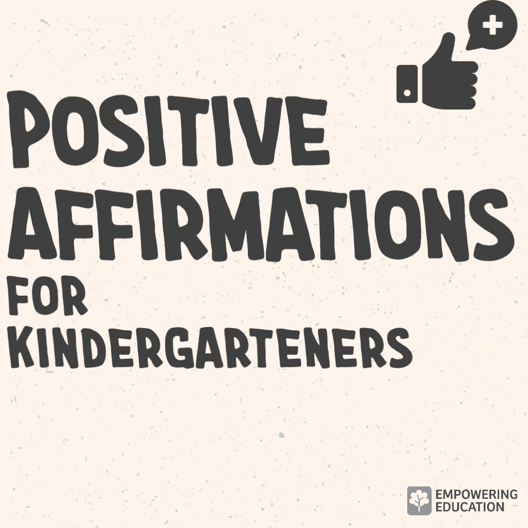 positive affirmations for kindergarten 